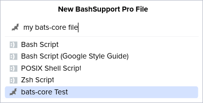 Defining the name of a new bats-core file