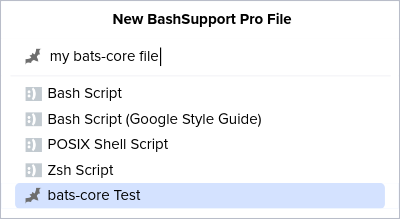 Defining the name of a new bats-core file