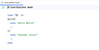 Code folding of case patterns