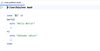 Code folding of case patterns
