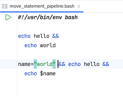 Changing the order of two pipeline commands