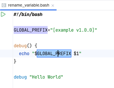 How to rename a variable