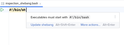 Wrong shebang line
