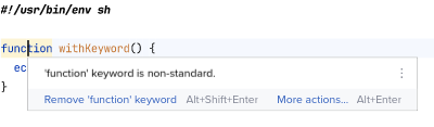 Function keyword