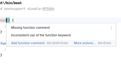 Inconsistent function keyword usage