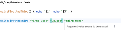 Unused function argument