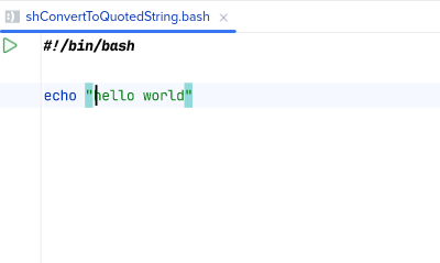 After 'Convert to quoted string'