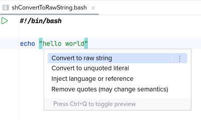 Before 'Convert to raw string'