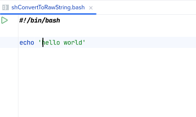 After 'Convert to raw string'