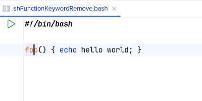 Nach 'Remove function keyword'