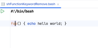 After 'Remove function keyword'