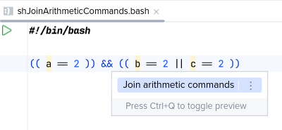 Before 'Join arithmetic commands'