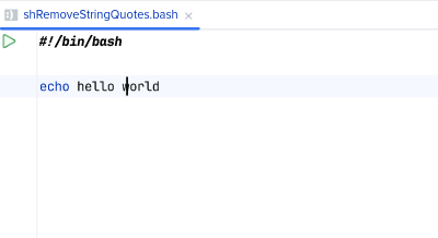After 'Remove quotes (may change semantics)'