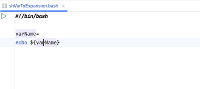 After 'Convert to parameter expansion ${name}'