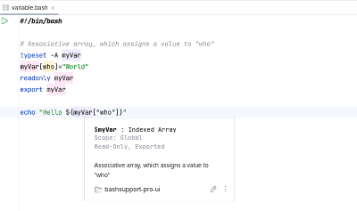 Documentation of a Bash variable