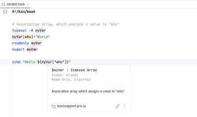 Documentation of a Bash variable
