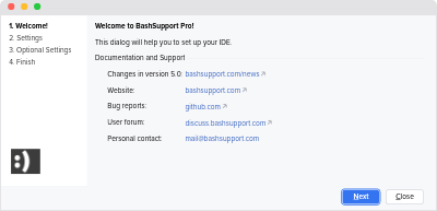 First steps with BashSupport Pro